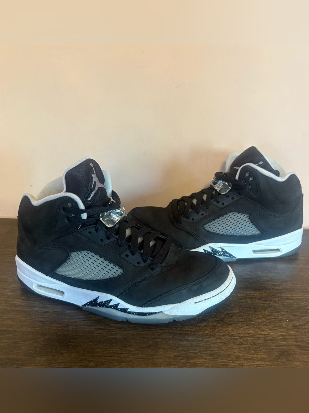 Jordan Black and White High-Top Sneakers